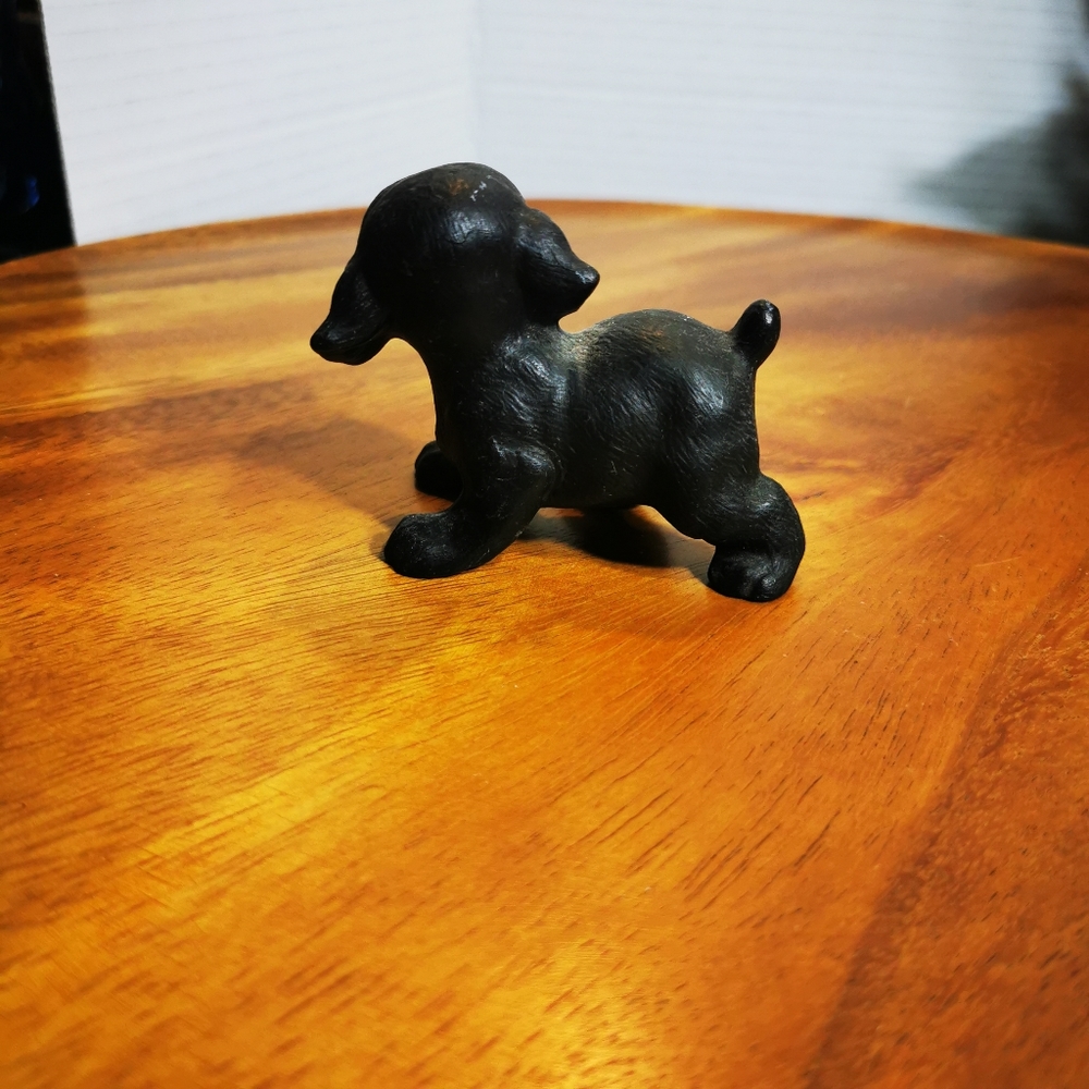 Vintage Black Pottery Puppy Dog - Picture 5 of 11